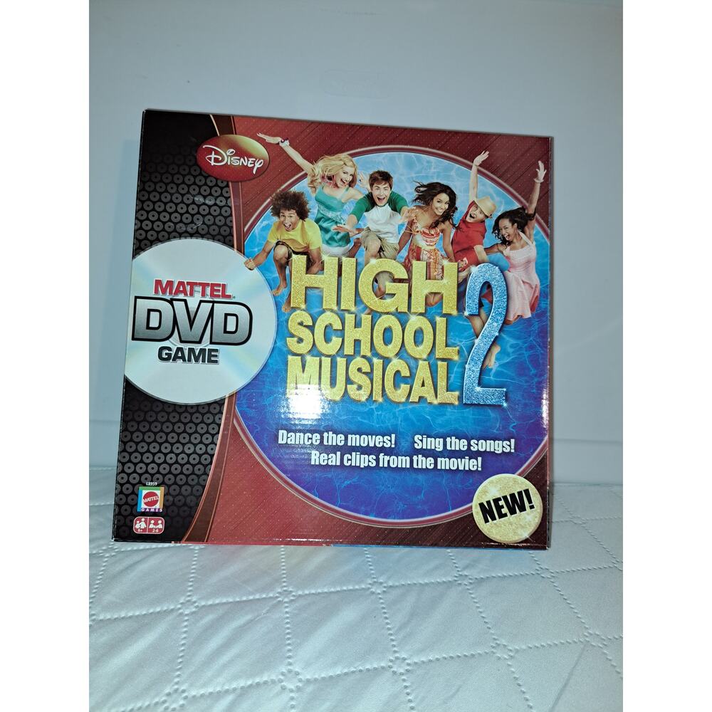 RARE Collectible HIGH SCHOOL MUSICAL DVD Board Game Mattel 2006 Complete